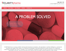 Tablet Screenshot of clarity-pharma.com
